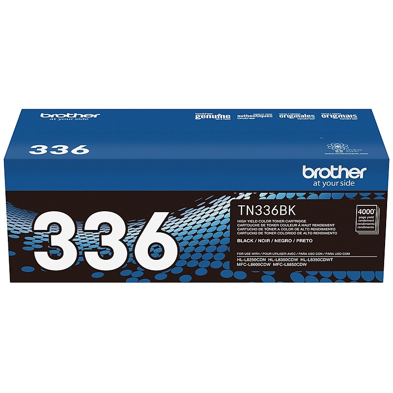 Brother TN-336 Black High Yield Toner Cartridge   (TN336BK) image 1