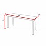 Regency Kee 48"W x 24"D Training Room Table, Laminate, Ash Grey/Chrome (MT4824AGBPCM)~#|#~8E3F594B-9253-4622-91E1245A5B0061DC_sc7