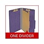 Medical Arts Press Pressboard Classification Folder, 1 Divider, 2" Expansion, Legal Size, Purple, 10/Box (DV-T52-14-3PRP)~#|#~8E459CBB-702B-49F0-B11811F0285F96CD_sc7