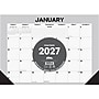 2027 Willow Creek Pinstripe 17" x 12" Monthly Desk Pad Calendar, Assorted Colors (66492)~#|#~8E58D3C6-C3C7-43C4-9BC0A5800F99E41C_sc7