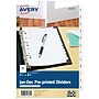 Avery Pre-Printed Mini Paper Dividers, Jan-Dec Tabs, White (11315)~#|#~8E59EF0E-BD70-44D9-9C8B2CCCABE8B5C0_sc7
