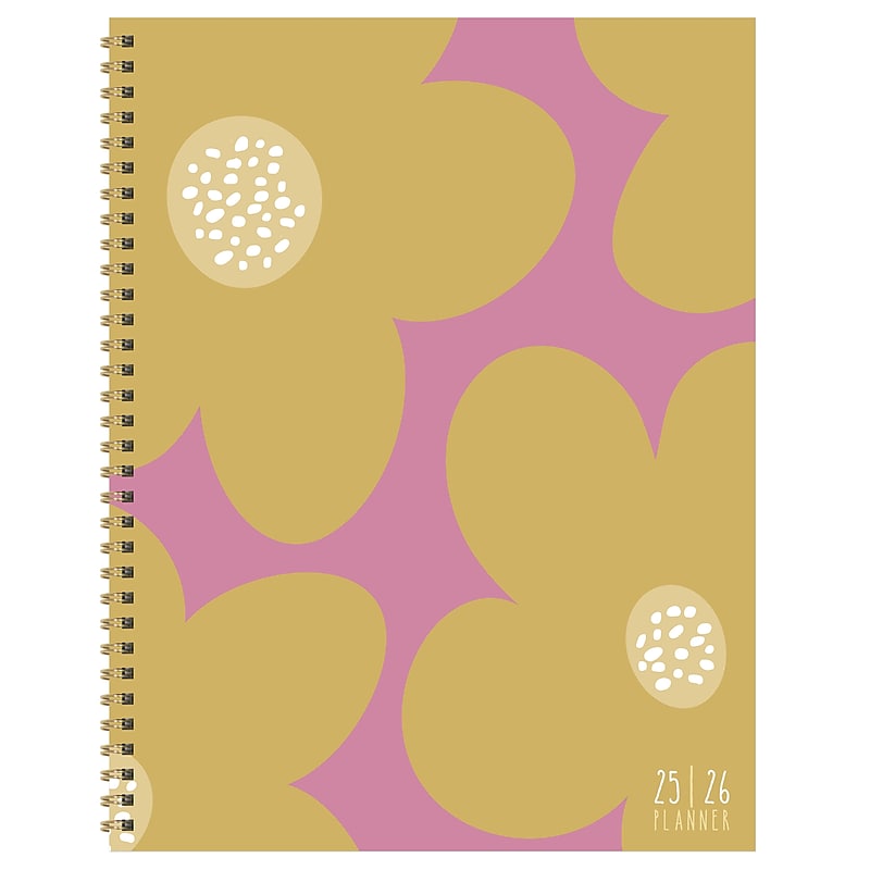 2025-2026 TF Publishing Biggest Blooms 9" x 11" Academic Year Weekly & Monthly Planner, Paperboard Cover (AY26-9704) image 1