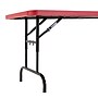 NPS BTA Series 30" x 72" Heavy Duty Height Adjustable Plastic Folding Table, Red (BTA-3072-40)~#|#~8E5C6182-C78C-485C-B33B8BCC6C0A0DB0_sc7