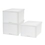 Iris Plastic Storage Bin With Sliding Door, White, 3/Pack (500057)~#|#~8E5CD5B4-3261-4045-92E63D3D858F0128_sc7