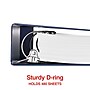 Staples 2" 3-Ring View Binder, D-Ring, Navy Blue (26445-CC)~#|#~8E5D4A89-E500-4344-8AFF4996B15C05E3_sc7