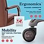 La-Z-Boy Opus Ergonomic Bonded Leather Swivel Executive Chair, Cognac and Graphite (CCHR10015C)~#|#~8E5EF7C2-82D5-4CE2-A697B6C940DF3732_sc7
