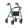 Medline Basic Steel Rollator, Adult, Flip-Up Backrest, Light Blue (MDS86840EBS8)~#|#~8E62A080-E7D1-4446-88626B185DE8D323_sc7