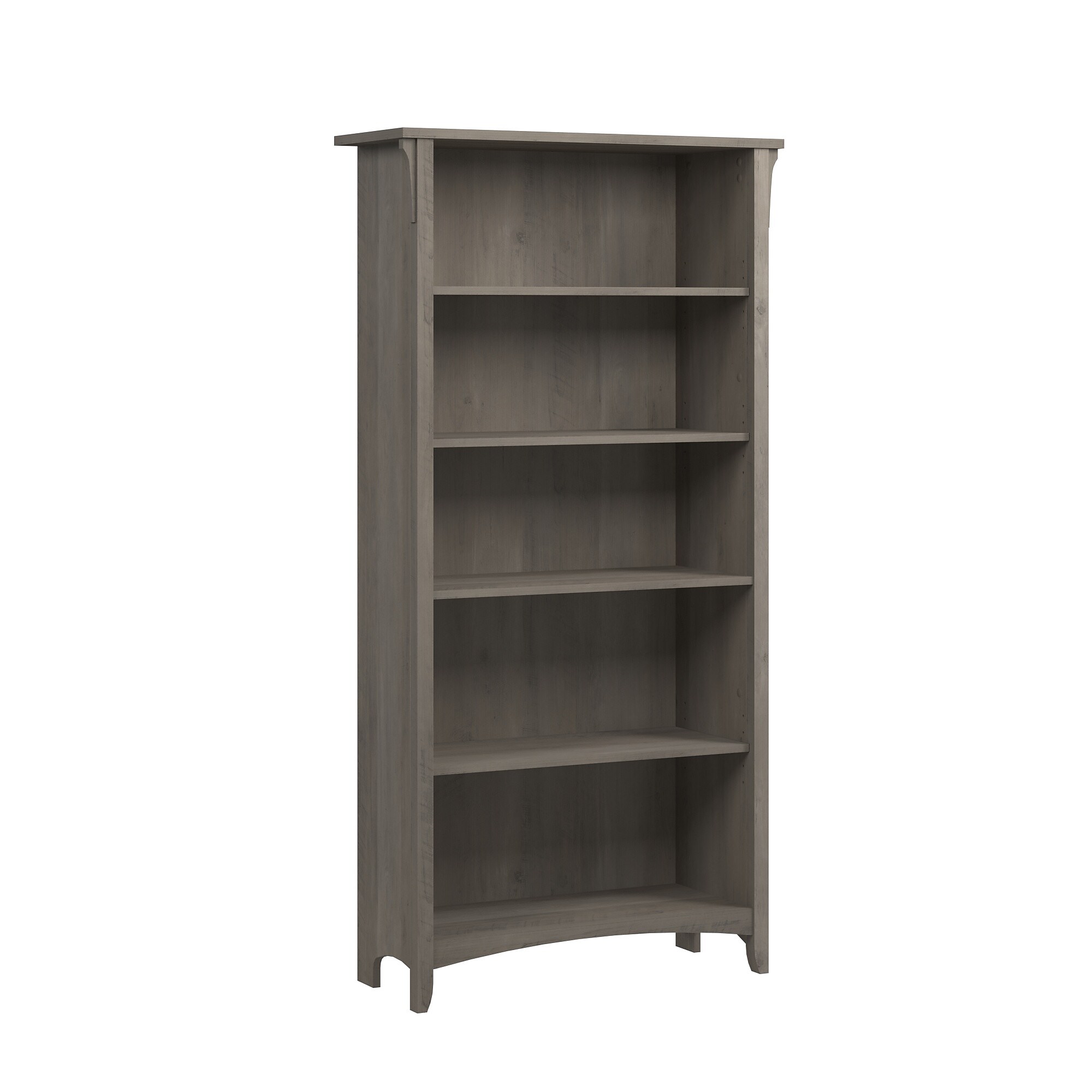 Bush Home Salinas Tall 5 Shelf Bookcase, Driftwood Gray (SAB132DG-03) Sansujyuku sansujyuku.com