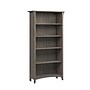 Bush Furniture Salinas 63"H 5-Shelf Bookcase with 3 Adjustable Shelves, Driftwood Gray Laminated Wood (SAB132DG-03)~#|#~8E65893E-0BEA-4483-9CD1A8208AA0B891_sc7