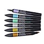 Winsor & Newton Promarker Dual-Tip Alcohol Based Marker, Metallic Colors, 6/Pack (WNX0290135)~#|#~8E69ADA4-620E-4032-8EFC2A97A07FDB72_sc7