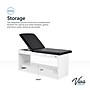 Viva Comfort Alto Adjustable Backrest Exam Table with Shelves & Step Stool, 400lbs. Capacity, Black (996-14-BLK-SS-OS-MK)~#|#~8E6C1AA1-EDB7-4024-BCC13176D032F900_sc7