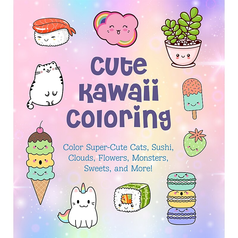 Quarto Cute Kawaii Coloring Book, 128 Pages (9780785839378) image 1