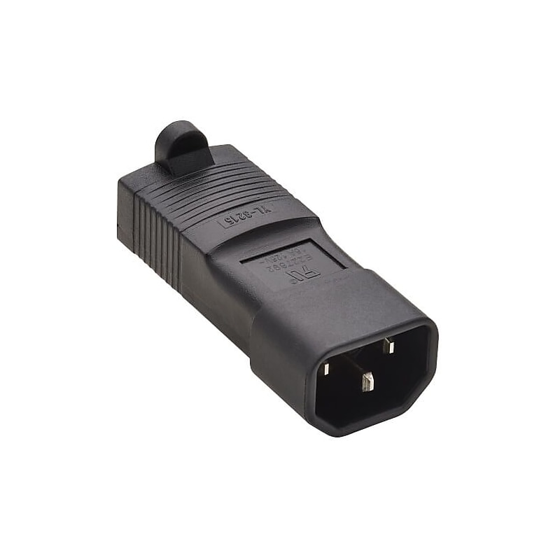 Tripp Lite 5-15R to C14 Power Adapter, Female to Male, Black (P002-000) image 1