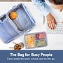 bentgo Insulated Lunch Bag, 2-Compartment, Slate (BGOBG2-S)~#|#~8E6E86FC-B52C-4FC2-9DCAF2D6A9D89B0E_sc7