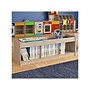 Flash Furniture Bright Beginnings 3-Section Open Storage with Mirrored Top, 16"H x 47.24"W x 13"D, Brown (MK-KE24596-GG)~#|#~8E703742-E3BF-4790-87CB344E3FBEA91C_sc7