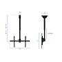 Mount-It! Height Adjustable Full Motion TV Ceiling Mount, For 32" to 77" Screens (MI-509B)~#|#~8E71A737-D4CB-4C33-B218E9C03EF889BD_sc7