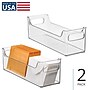 iDESIGN Medium Stackable Plastic Storage Bin, Clear (73430M2)~#|#~8E74D1F6-64A4-42D7-AFB186283F19C627_sc7
