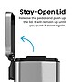 iTouchless SoftStep Stainless Steel Rectangular Step Pedal Trash Can with Removable Inner Bin, 1.32 Gal., Silver (PC05RSS)~#|#~8E74FED1-D686-4C57-B450F3C2682CC6D5_sc7