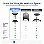 Uncaged Ergonomics Wobble Stool Armless Vinyl Active Stool, Black (WSL-B)~#|#~8E786D20-D785-4C7C-A679A30EA903AEAE_sc7