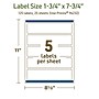 Avery Dissolvable Rectangle Multipurpose Labels, 1.75" x 7.75", Off-white, 125/Pack (94232)~#|#~8E7AA830-10D4-436E-82CBA77C8CF7F8B4_sc7