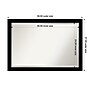Amanti Art Brushed Black Frame Wall Mirror, 27.5" x 39.5" (A42678100280)~#|#~8E7E69F6-5CAA-4597-9F034CF293575F9A_sc7
