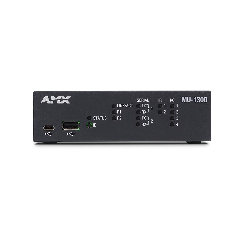 AMX MU-1300 MUSE Automation Controller, 2 Serial, 2 IR, 4 IO, Black (AMX-CCC013) image 1
