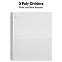 Staples Premium Poly 3-Subject Notebook, 8.5" x 11", College Ruled, 150 Sheets, Blue (ST58314)~#|#~8E82B7A2-7444-48FD-83DECC5DCB77A8E8_sc7