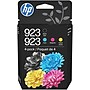 HP 923 Black/Cyan/Magenta/Yellow Standard Yield Ink Cartridges, 4/Pack (6C3Y6LN)~#|#~8E83B352-0232-4915-975CF0AB40A787F7_sc7
