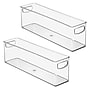 iDESIGN Large Stackable Plastic Storage Bin, Clear, 2/Set (28293M2)~#|#~8E8899F7-5D20-4323-96EEF47CAB5380E4_sc7