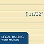 Roaring Spring Paper Products 30% Recycled Legal Pad, 8.5" x 11.75", 40 Sheets/Pad, Canary (74712)~#|#~8E8D7D84-AEA8-474C-B64885A986F61D66_sc7