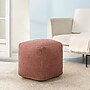 Anji Mountain Madison Ivory Brown Fabric Square Pouf Ottoman (AMBPF103-1818)~#|#~8E8F912B-4724-4E69-8C2A1AEB972EA283_sc7