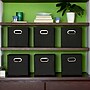 Household Essentials Medium Folding Fabric Storage Cube, 11" x 11"x 11", 23 Qt., Black, 6/Pack (80-1)~#|#~8E90217D-3E06-428D-9C3EF5371784F992_sc7