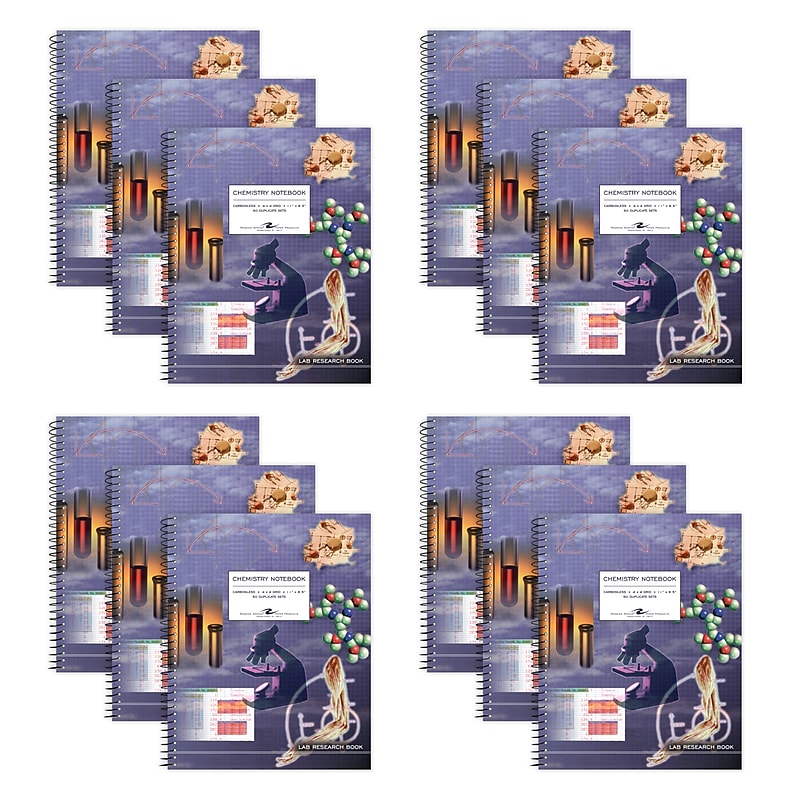 Roaring Spring Paper Products 1-Subject Computation Notebooks, 8.5" x 11", Graph Ruled, Multicolored, 12/Carton (77650cs) image 1