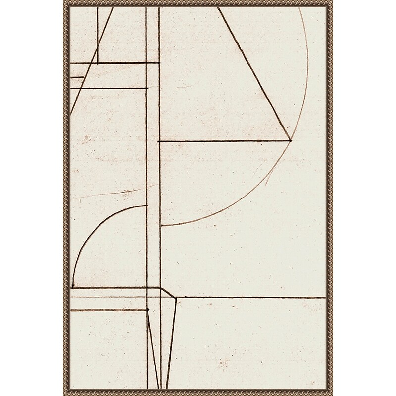 Amanti Art Minmod No2 by Dan Hobday Framed Canvas Wall Art Print, 23" x 33" (A42678302848) image 1