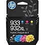 HP 932XL/933 Black High Yield and Cyan/Magenta/Yellow Standard Yield Ink Cartridge, 4/Pack (N9H62FN#140)~#|#~8EA19BB6-A3AF-4C1D-BF0F230B19FA3BE3_sc7