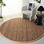 Safavieh Natural Fiber Collection 8' Round Indoor Area Rug, Handmade, Jute, Natural (NF747A-8R)~#|#~8EA3E8D9-CD08-402D-B7D741DE732A766B_sc7