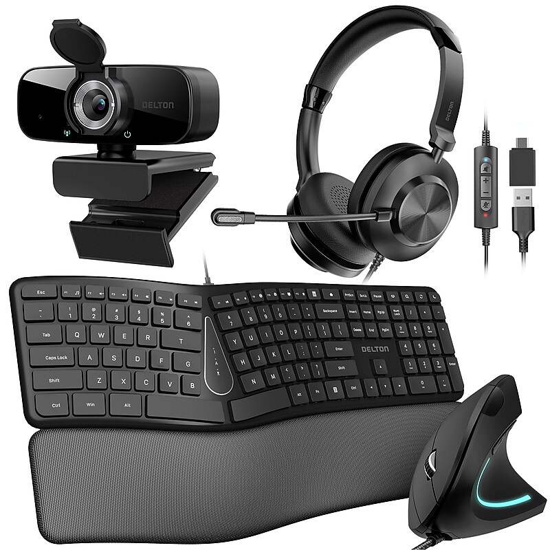 Delton Work Anywhere 10Y Noise Canceling Over-the-Ear Headset Kit (DBND4WRD10Y) image 1