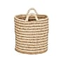 Household Essentials Ginger Corn Leaf/Cattail Storage Basket, Light Beige/Cream (ML-6720)~#|#~8EAE9257-0E4B-4B4F-9E6E04B941C7CABB_sc7