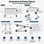 Uncaged Ergonomics WorkEZ Adjustable Keyboard and Mouse Tray, Silver (WEKTs)~#|#~8EAF288E-683A-4CB5-92DB7F5229220D8B_sc7