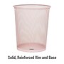 Mind Reader Metal Mesh Trash Can Without Lid, 4.4 Gallon, Pink (1CIRGA-PNK)~#|#~8EB1BB39-233C-43D9-A22CB128DDBEF529_sc7