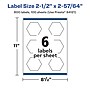 Avery Laser/Inkjet Decorative Edge Waterproof Multipurpose Labels, 2.8906"  x 2.5", White, 600/Box (94121)~#|#~8EB30CAE-3FCF-4F27-8B77583C1FE31218_sc7