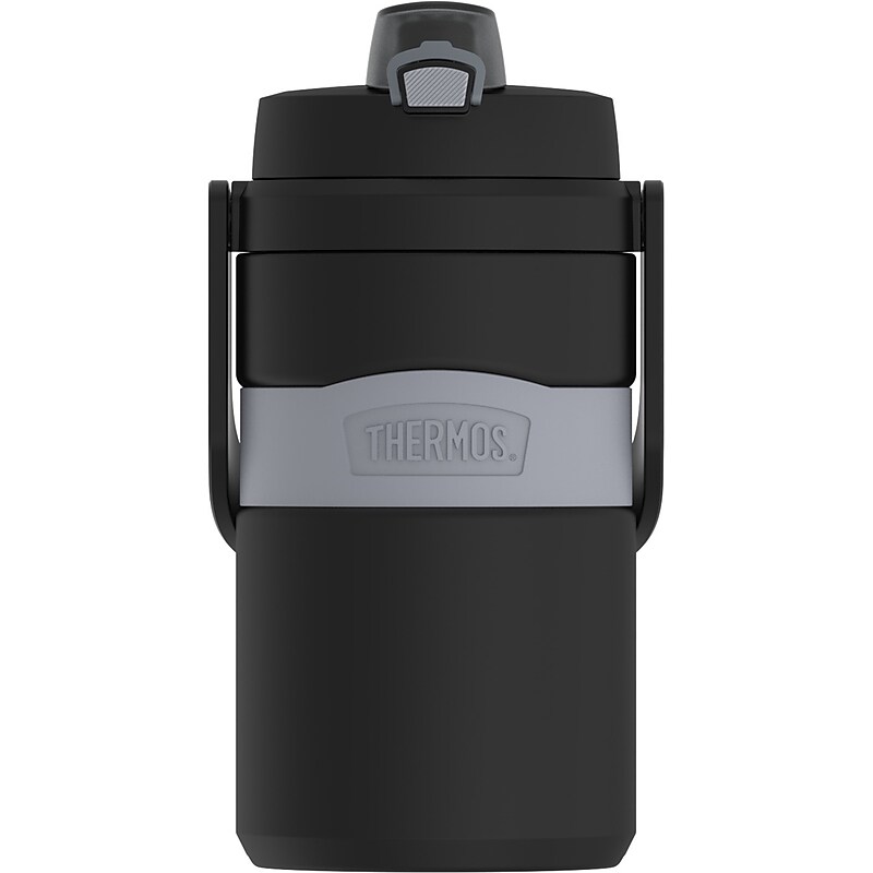Thermos Plastic Double Wall Insulated Water Bottle, 64 oz., Black (EATP4891BK4) image 1