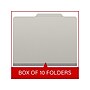 Medical Arts Press Pressboard Classification Folder, 1 Divider, 2" Expansion, Letter Size, Gray, 10/Box (DV-T42-14-3GRY)~#|#~8EBAB168-4671-4AF0-B686054E30BFCC90_sc7
