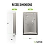 Alpine Industries Wall Mounted Hand Dryer Recess Kit, Silver (400-RECESS-MK)~#|#~8EC070F0-2187-469C-BDD74F4593847604_sc7