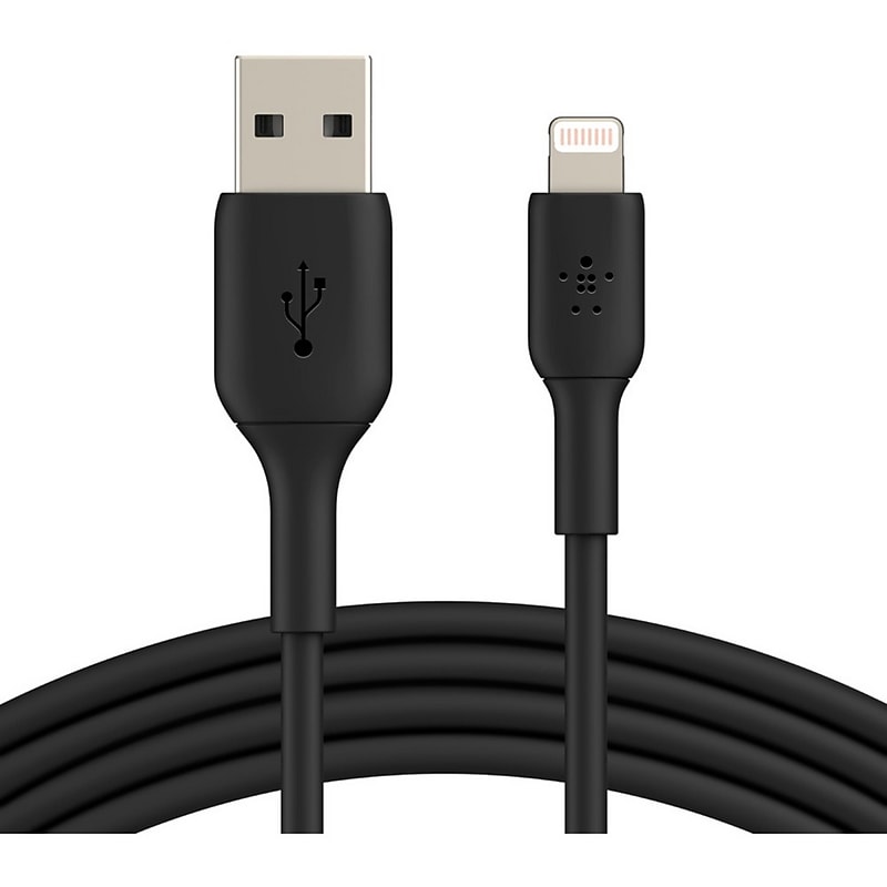 Belkin BoostCharge 3.28 ft. Lightning to USB-A Cable, Black (CAA001BT1MBK) image 1
