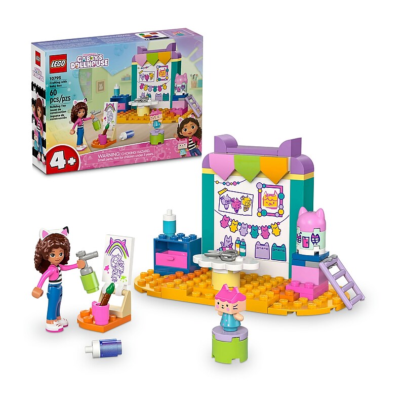 LEGO Gabbys Dollhouse Crafting with Baby Box, 60 Pieces (10795) image 1