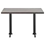 Flash Furniture Bennett Wooden Commercial Indoor Table, 48" x 30", Dark Brown Top/Black Base, (GSF3048DBT0522)~#|#~8EC667B5-65B5-4DCC-9FECE05F07F6EF32_sc7