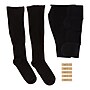 Medline CompreCares Unisex Knee High Opaque Compression Socks Kit, 20-30 mmHg, Large, Long Length, Black (MSC1403T)~#|#~8EC954F2-1BE2-48E4-B65C5590DA6A4456_sc7