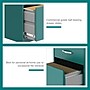 Space Solutions 3-Drawer Mobile Vertical File Cabinet, Letter Size, Lockable, 26.7"H x 14.25"W x 18"D, Teal (24431)~#|#~8ECACDD8-5D34-447A-84233D84655C77B2_sc7