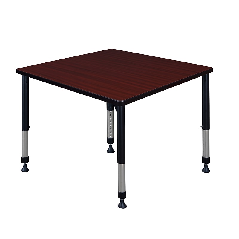Regency Square Activity Table, 36" x 36", Height Adjustable, Mahogany (TB3636MHAPBK) image 1